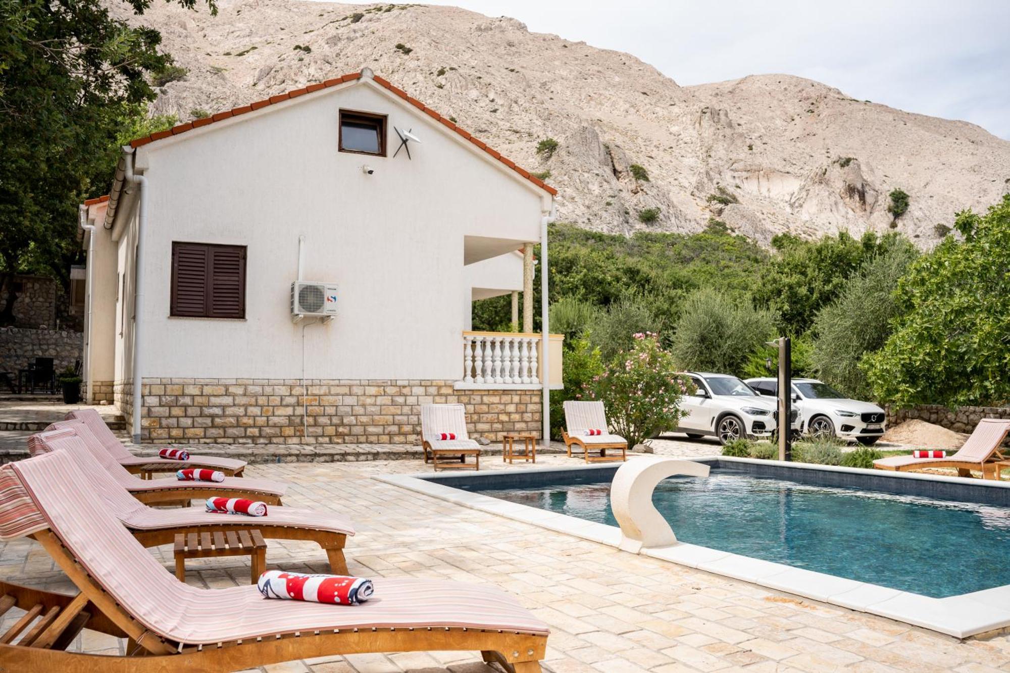Villa Pag Dubrava Relax With Pool Bosana Екстериор снимка